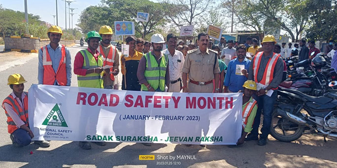 National Road Safety Week Celebration on Variour site