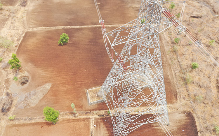 Programmable Drone based Patrolling of Transmission Lines